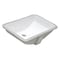Ruvati 19"x13" Undermnt Bthrm Vanity Sink Wht Rectangular Ceramic W/ Overflow RVB0721 - alternate 1